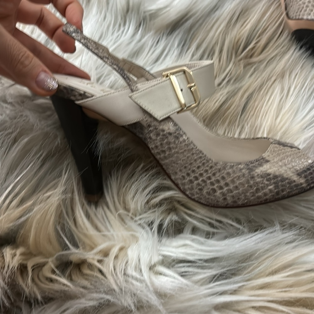 Brand new cole Haan Mary Jane snakeskin slingbacks size 7 Nike air - Picture 5 of 7